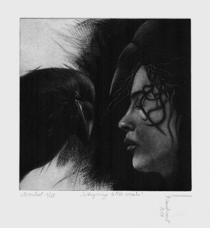 “Whispering little secrets” Mezzotint 2023